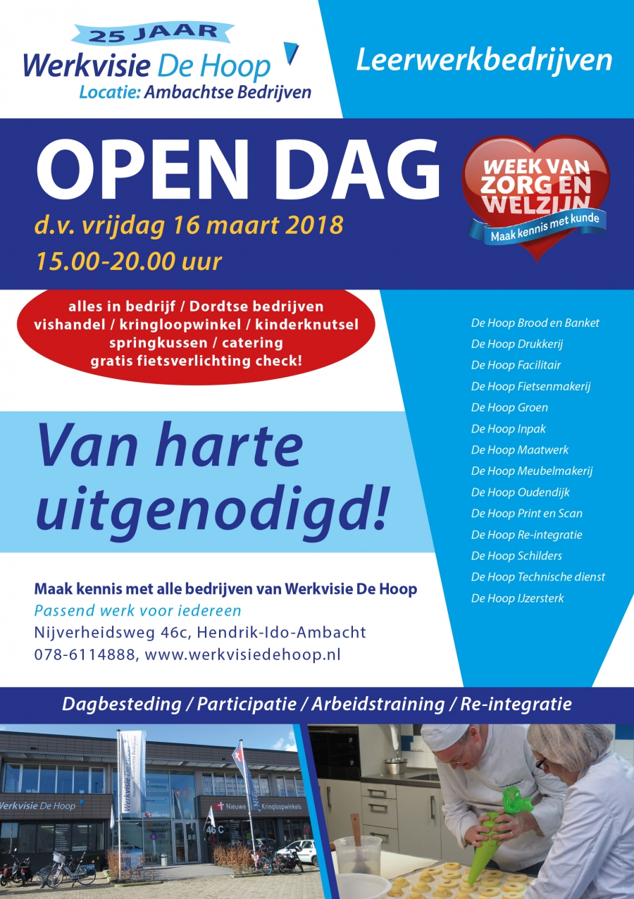 Welp Open dag & 25 jarig jubileum Leerwerkbedrijf Werkvisie De Hoop FG-59